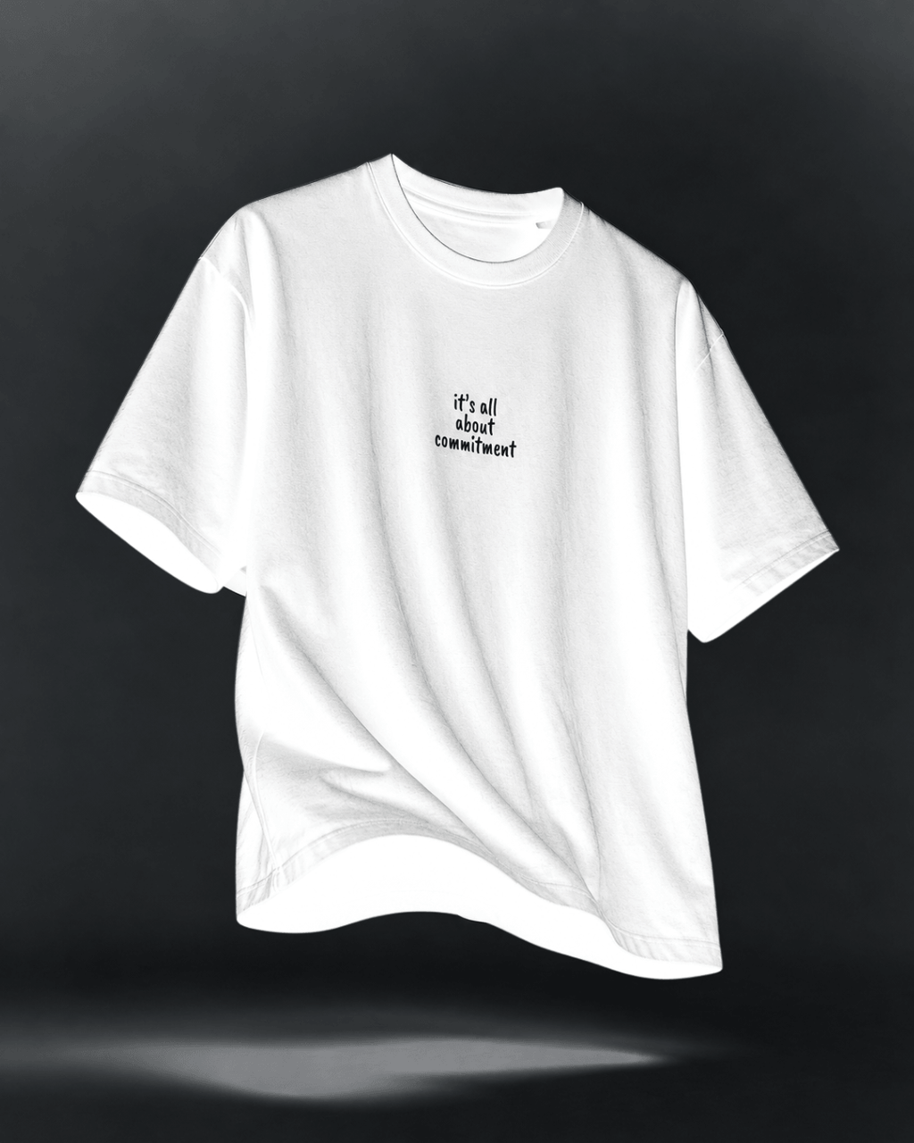 UNBRK Shirt 'it's all about commitment' 2pack - White & Black