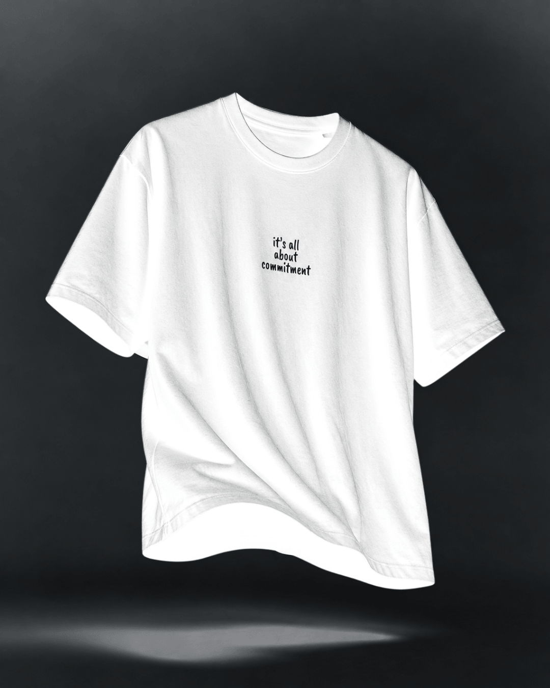 UNBRK Shirt 'it's all about commitment' 2pack - White & Black