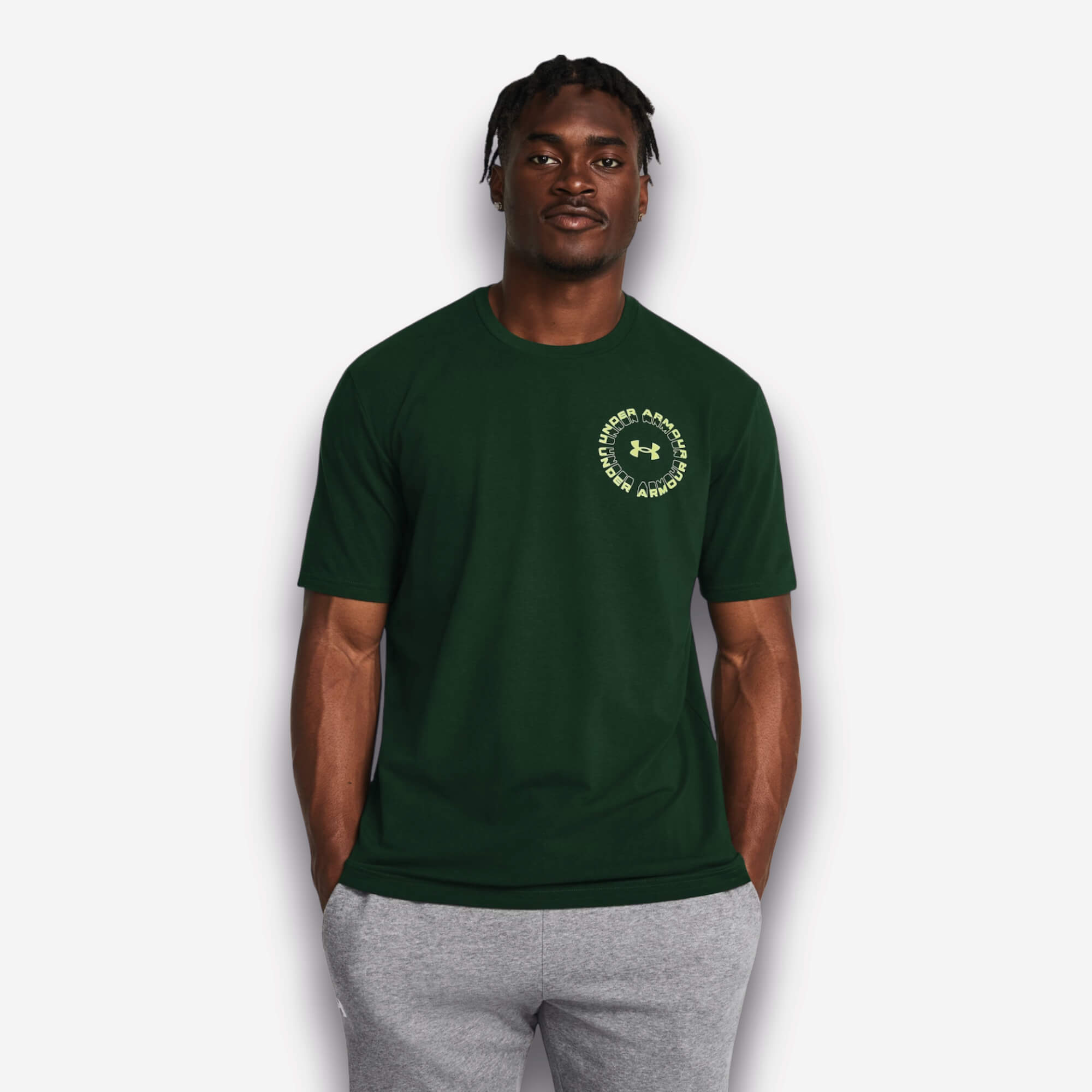 Under Armour Radial Wordmark T-Shirt – Verde