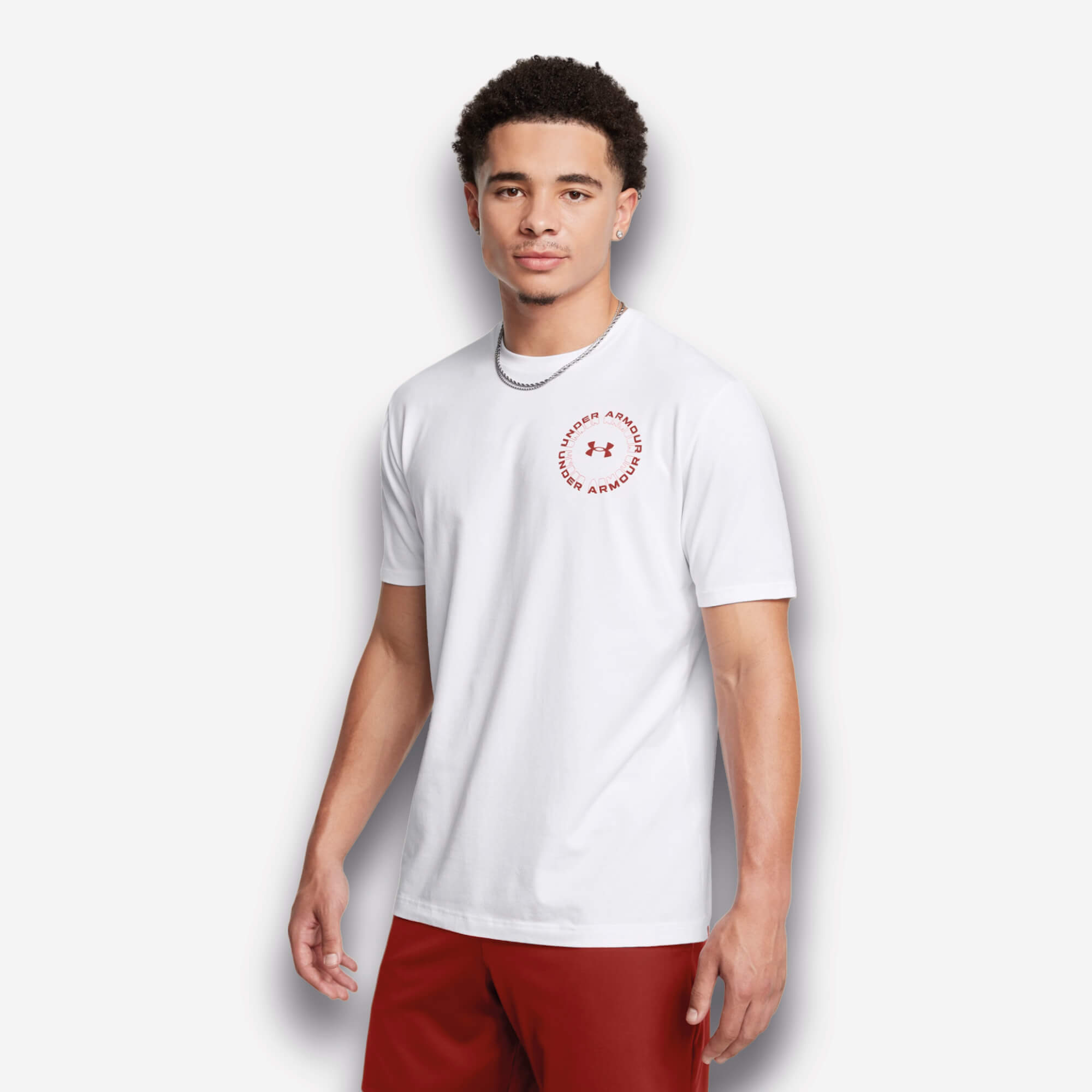 Under Armour Radial Wordmark T-Shirt – Branco