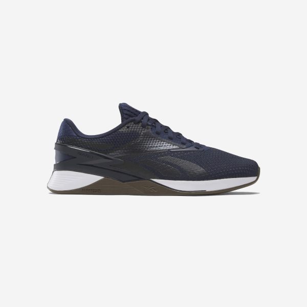 sapatilhas crossfit reebok nano x3 vector navy cor azul escuro com sola branca 100033784