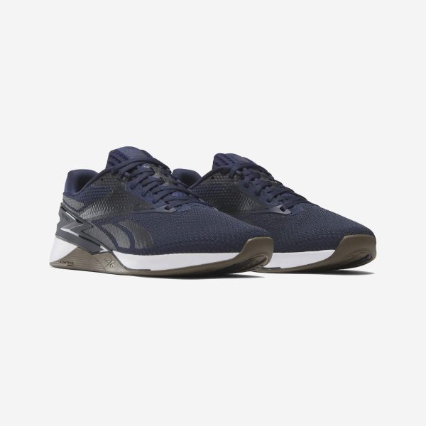 sapatilhas crossfit reebok nano x3 vector navy cor azul escuro com sola branca 100033784