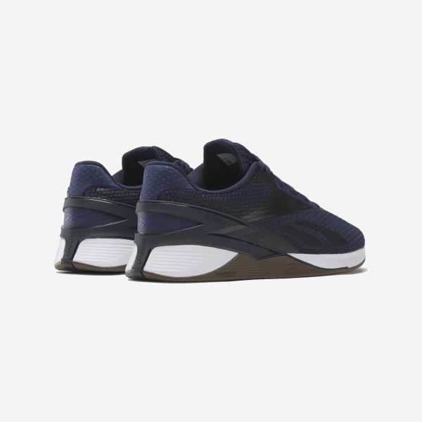 sapatilhas crossfit reebok nano x3 vector navy cor azul escuro com sola branca 100033784